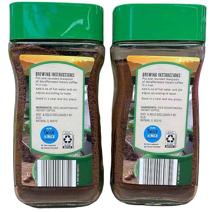 Instant Classic Decaf Coffee Deep Rich Flavor Medium Roast 7 oz Pack of 2