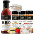 Loubier BBQ Sauce &amp Dry Rub Sampler Gift Box- Top-tier Barbecue Sauce Duo w/Italian Topper &amp Chipotle Seasoning Natural &amp Organic Unique Flavors for Meat &amp Veggies Gluten-Free Made