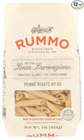 Rummo Penne Rigate Pasta Kosher Non-GMO 16 Ounce (Pack of 12)