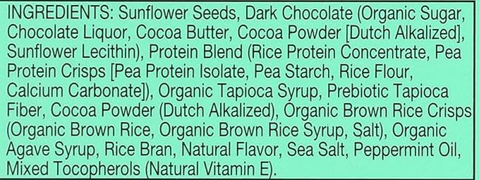 Zing Nutrition Bar Dark Chocolate Mint 1.76 Ounce