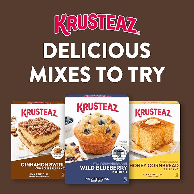 Krusteaz Double Chocolate Muffin Mix Made with Real Chocolate Chips 20 oz Boxes (Pack of 12)