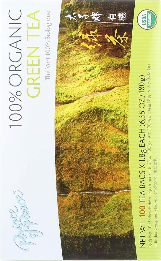 Prince of Peace Organic Green Tea 100 Tea Bags - 2 pack