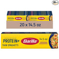 Barilla Protein+ (Plus) Thin Spaghetti Pasta 14.5 Ounce (Pack of 20) - plant based - Made from Lentils Chickpeas &amp Peas - Non-GMO Kosher Certified