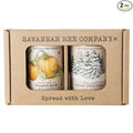 Savannah Bee Whipped Honey Gift Set - 12 oz Gourmet Honey Duo Set (12 Oz Pumpkin and Winter White)