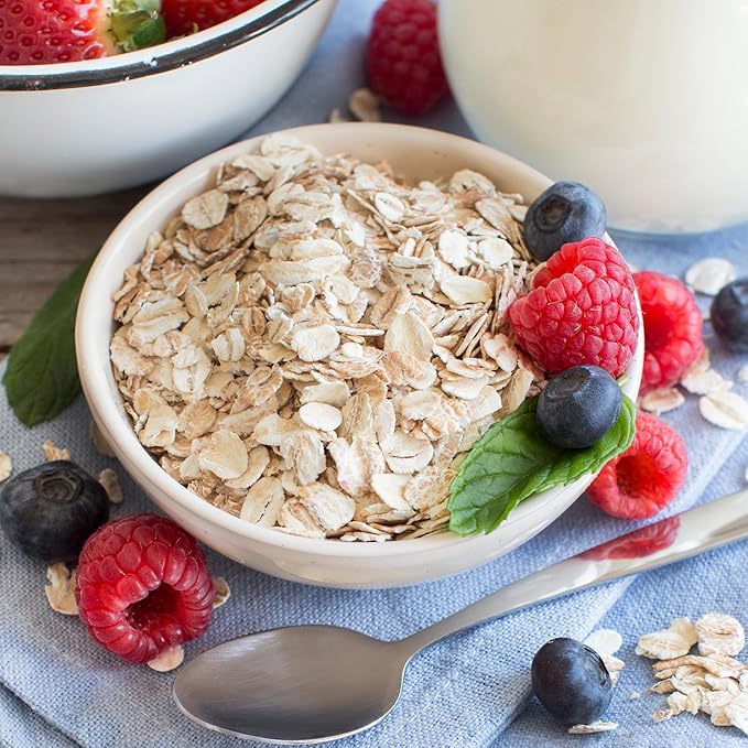 Pure Original Ingredients Rolled Oats (7 lb) Old Fashioned Mild Flavor Soft Texture Resealable Eco-Friendly Packaging