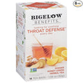 Bigelow Benefits Throat Defense (Ginger Honey Lemon Herbal) 18 Count (Pack of 6) 108 Total Tea Bags