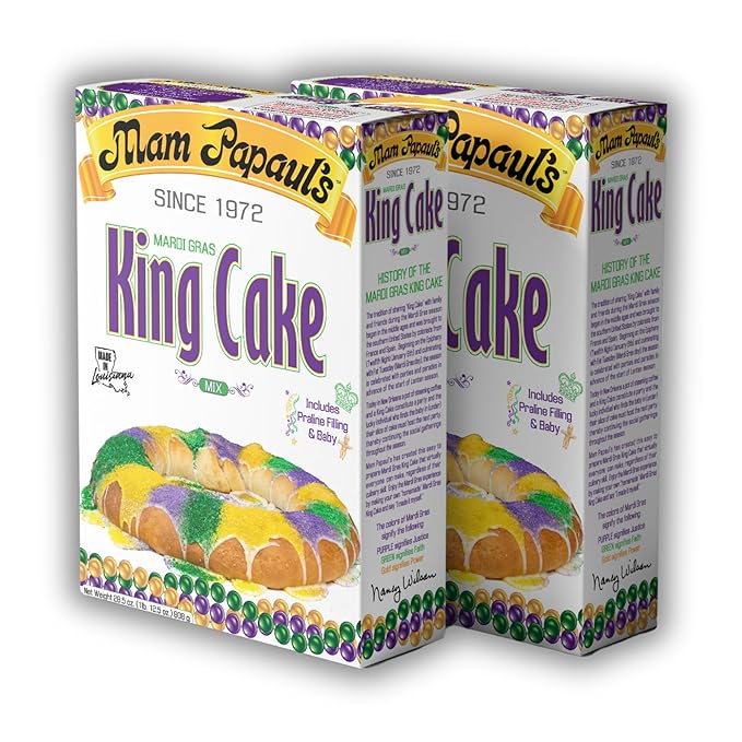 Mam Papaul's King Cake Mix 2pk