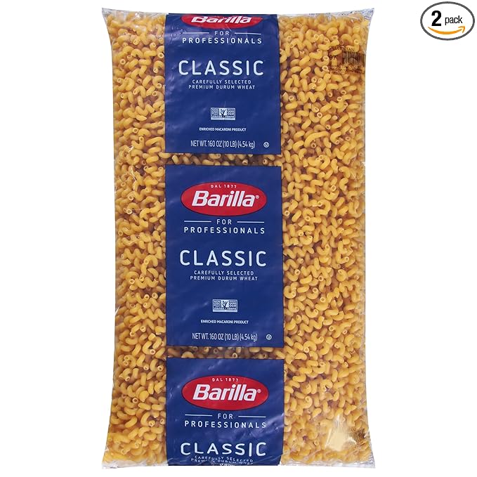 Barilla Cellentani Pasta 160 oz. Bag - Non-GMO Made with Durum Wheat Semolina - Kosher Certified