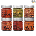 A Spice Affair's Mexican Fiesta 6-Pack Spice Set — Mexican Fajita Meat Taco Bell Seasonings Mix and Spices Sets — Mexican Taco Fajita Seasoning Mix