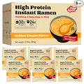 Healspot High Protein Instant Ramen 6 Pack Non Fried Ramen Broth 32g Plant Based Protein Low Fat Low Carb Non GMO Keto Friendly &amp Plant Based(Golden-Chicken)