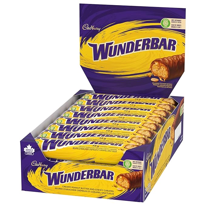 Cadbury Wunderbar Chocolate Bars 24ct Imported from Canada)