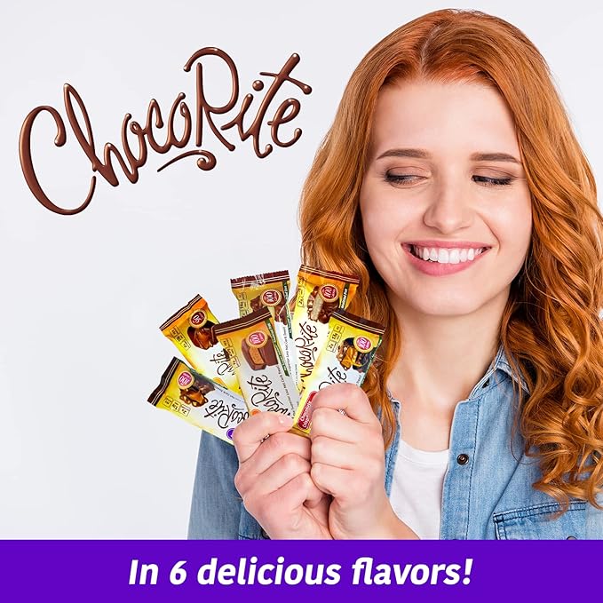 ChocoRite - Diet Milk Chocolate Pecan Clusters - 16/Box - High Fiber - Low Calorie - No Sugar Added