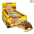 FITCRUNCH Snack Size Protein Bars 6-Layer Baked Bar 3g of Sugar Gluten Free &amp Soft Cake Core (9 Bars Peanut Butter Crunch)