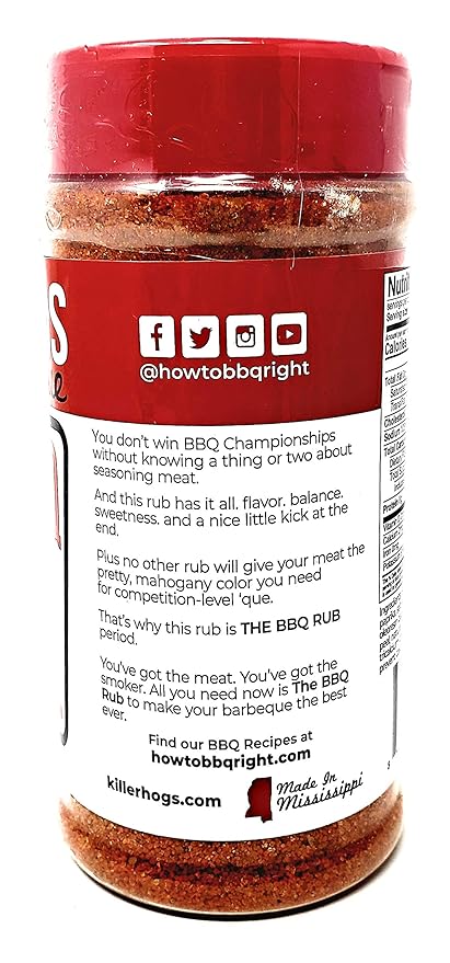 Killer Hogs Barbecue Rub Variety Pack - Original BBQ Rub Hot BBQ Rubs and A.P. Seasoning - Pack of 3 Bottles - 16 oz Per Bottle - 48 oz Total
