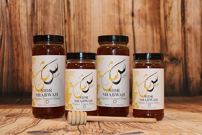 Authentic Yemeni Sidr Honey | Royal Honey AA+ grade | 100% Pure Raw Unpasteurized Unfiltered &amp Unheated Yemeni Sidr honey | Gluten Free Non GMO | (9oz/255g)