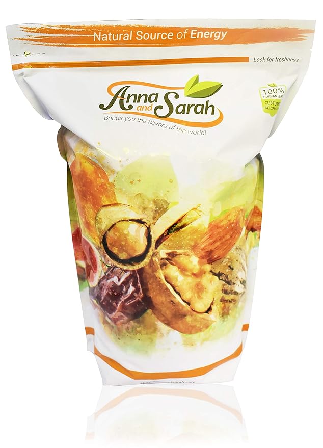 Anna and Sarah Almonds In Shell Raw Natural Whole Jumbo California Almonds in Resealable Bag 4 Lbs