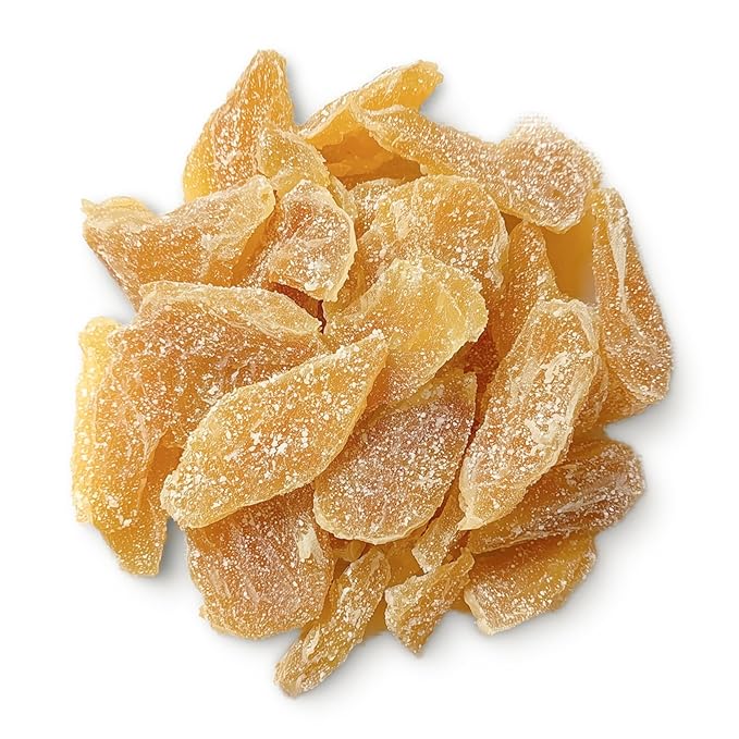 Food to Live Dried Crystalized Ginger Slices 16 Pounds – Sweet and Spicy Natural Snack Ideal for Baking Cooking and Tea. Vegan Kosher Bulk