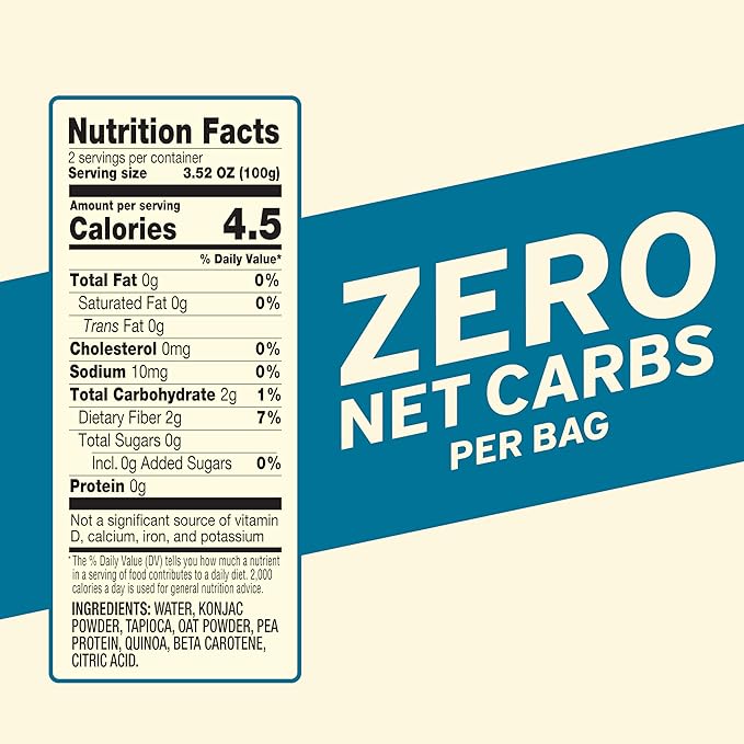 It’s Skinny Angel Hair Pasta – Low Carb Pasta Gluten Free Keto &amp Vegan-Friendly Shirataki Konjac Sugar-Free High in Fiber Only 4.5 Calories Per Serving Ready in 2 Minutes (6 Packs)
