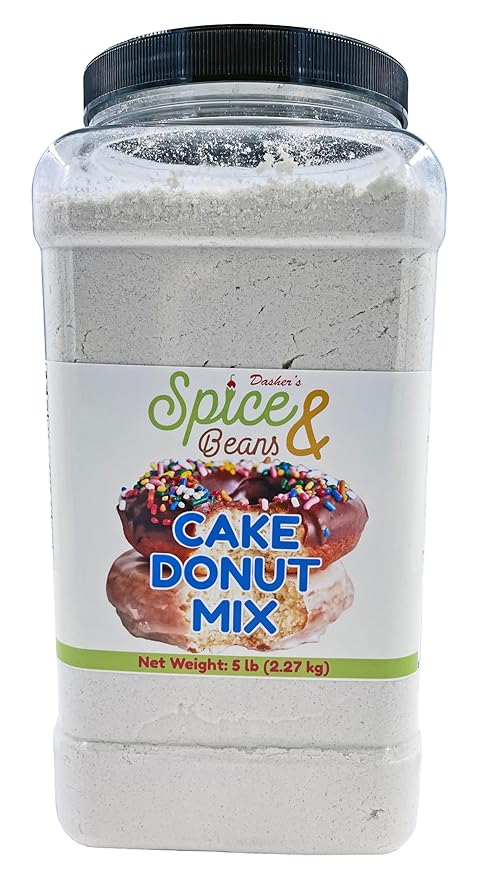 Cake Donut Mix | Make Rich Moist Classic Cake Donuts | by Dasher's Spice &amp Beans | 5 lb