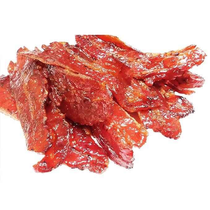 Singapore Street Food Fire-Grilled Bacon Jerky (Spicy Flavor 8oz) *Fresh Grilled to Order *Shipped the Same Day *L.A. Times Handmade Gift Winner
