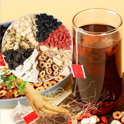 30bags Turmeric Kidney Tea Formula Ginseng Eight Treasures Turmeric Kidney Tea Formula Chinese Herbs for Men &amp Women (50bags)