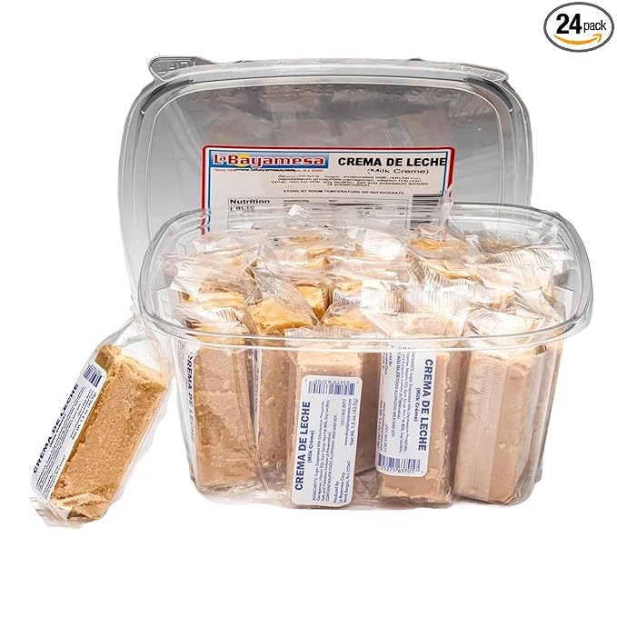 Crema De Leche || 2.5lb || Milk Cream candy (Milk crème) keto snack healthy snacks non fat milk La Bayamesa (pack 24)