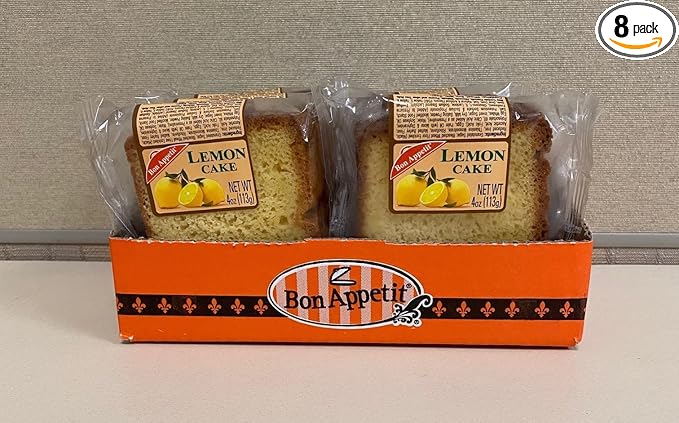 Bon Appetit Lemon Cake 4 Ounce (Pack of 8)