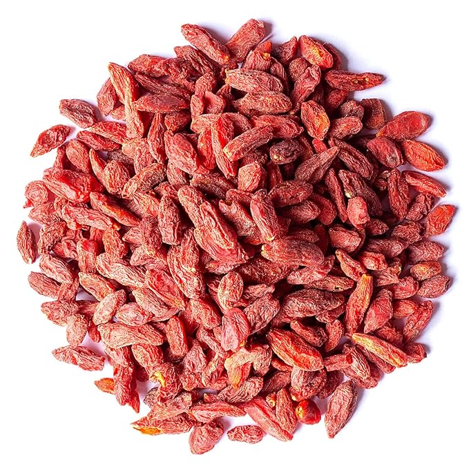 Food to Live Goji Berries 3 Pounds Sun-Dried Large and Juicy Unsweetened Vegan Bulk. High in Iron Vitamins A and C. Fruit Snack. For Baked Goods Tea Smoothie Yogurt Oatmeal