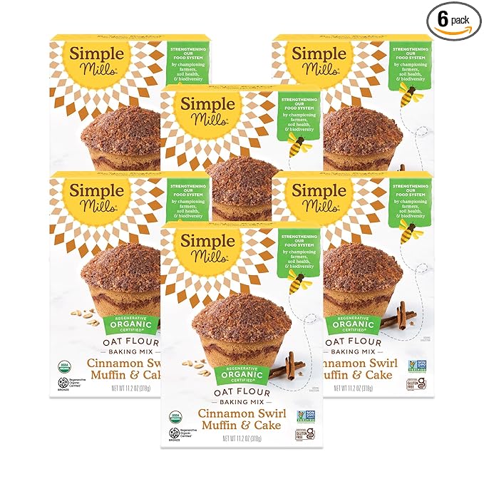 Oat Flour Cinnamon Swirl Muffin Mix 6pk