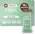 Feel Vegan Protein Bars Mint Chocolate Chip Keto Gluten Free Organic Chaga Mushroom 15g Plant Protein Low Carb High Protein Dairy Free Low Sugar Grain Free Nut Free Soy Free