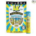 Lorissa's Kitchen Beef Jerky Mini Sticks Premium Grass Fed &amp Finished Original Smoke Show Flavor - 4g Protein On the Go Snacks Free from Top 9 Allergens Non-GMO Gluten-Free 0.5 Oz (24 Count