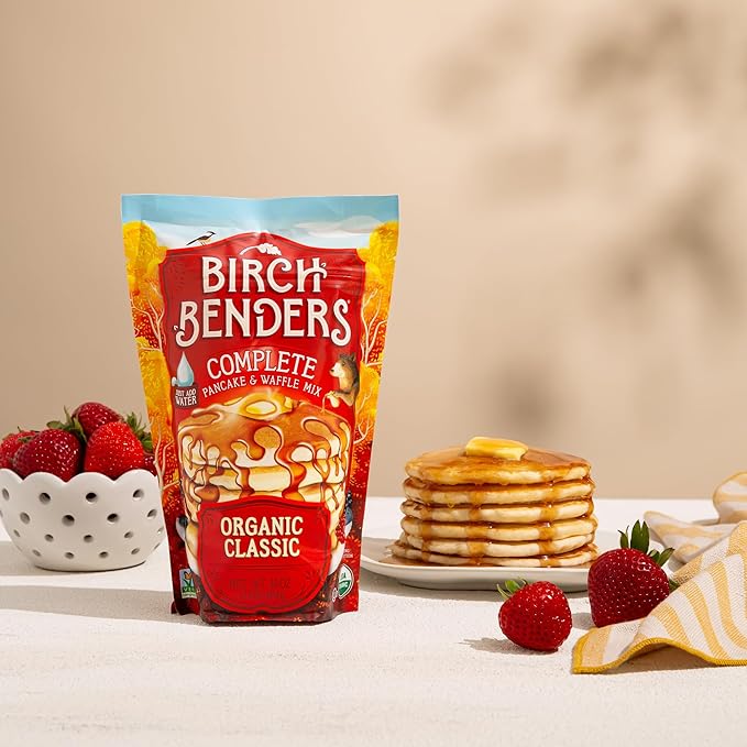 Birch Benders 40 oz Organic Classic &amp 16 oz Organic Buttermilk Pancake &amp Waffle Mix