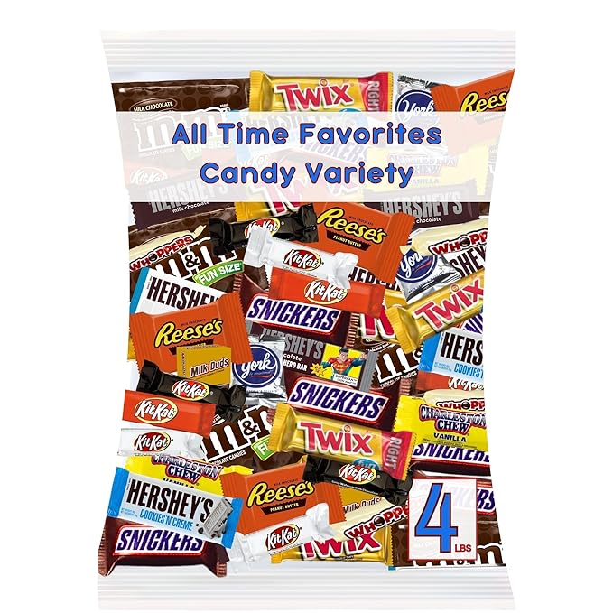 ULTIMATE Assorted 4 Lb. Chocolate Candy Variety Pack Bulk Mega Candy Mix Fun Size Assortment Individually Wrapped Minis Great for Easter Basket Fillers &amp Egg Hunts Parties Parades &amp Pina