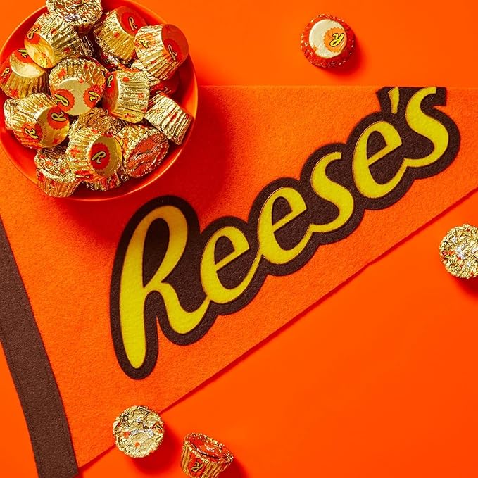 ReesesPeanut Butter Miniature Cups - 90 Individually Wrapped Milk Chocolate Candy Reese Miniature Peanut Butter Cups Bulk - 2 Pounds Bulk Chocolate Pack