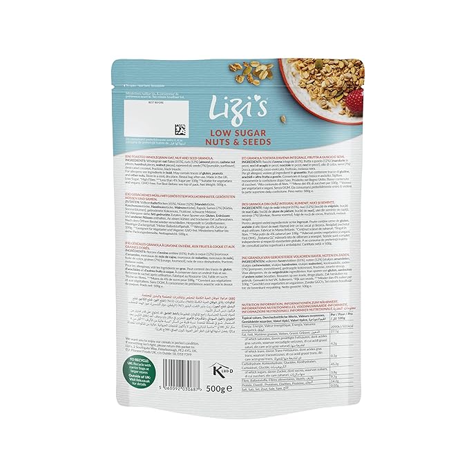 LIZIS Low Sugar Granola 500 GR