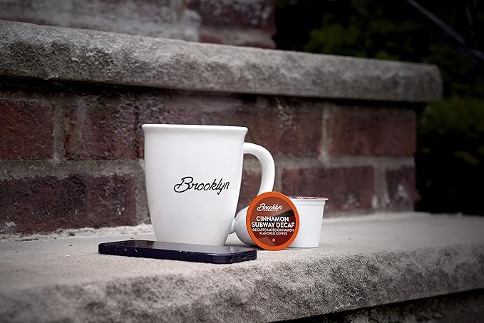 Brooklyn Beans Decaf Coffee Pods Cinnamon Subway - Compatible with Keurig K Cup Brewers Including 2.0 Machines 40 Count Spicy and Sweet
