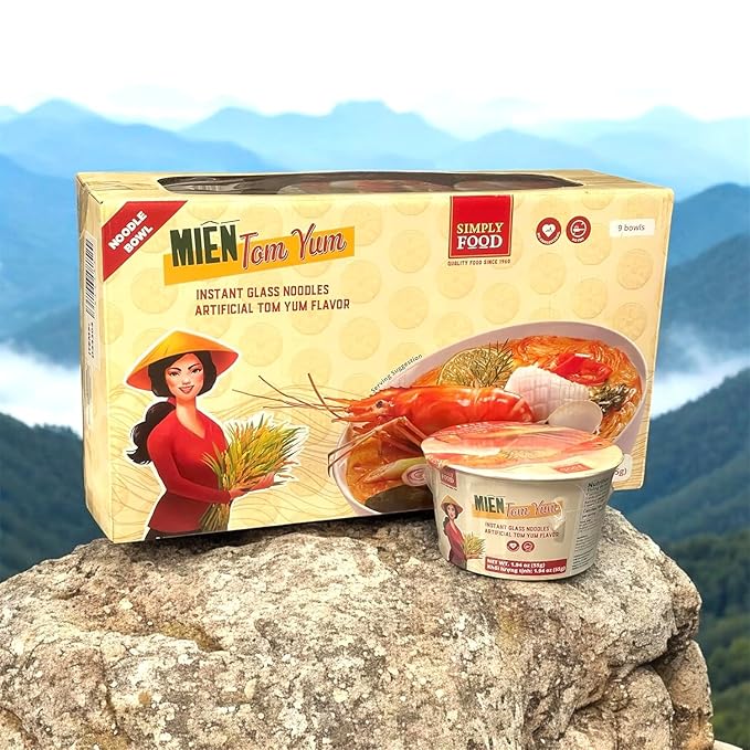 Asia Style Instant Noodles (2 CASE SET INSTANT CLEAR NOODLES TOMYUM BOWL)