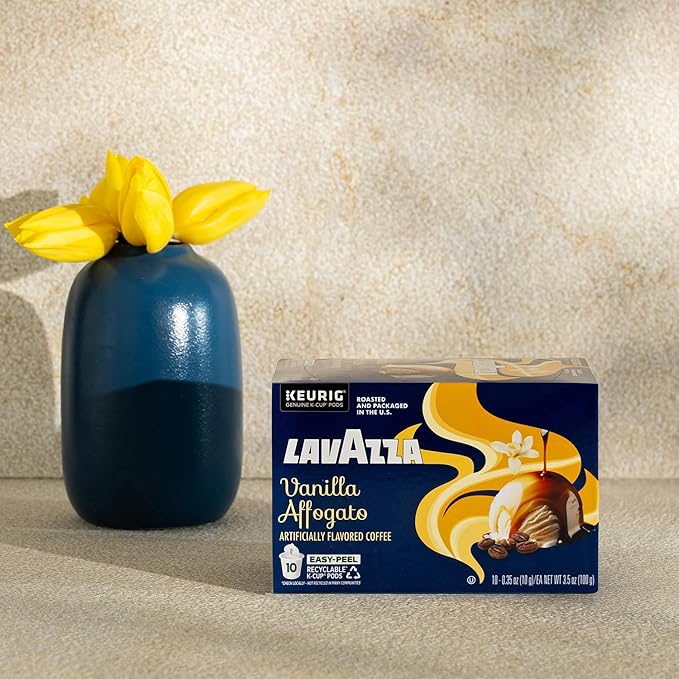 Lavazza Keurig® K-Cup® Flavor Variety Pack Light-Medium Roast (30 Pods: 10 Tiramisu 10 Vanilla Affogato 10 Caramel Biscotti)