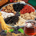 Ginseng &amp Mulberry Herbal TeaKidney Tea Formula Ginseng Six Treasure TeaBagsTreasure Kidney Cleanse and Wolfberry(30pcs)