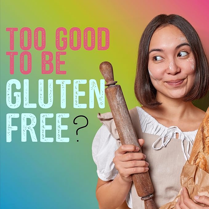 Mightylicious Gluten-Free All-Purpose Flour - Superfine Rice Flour - Non-GMO - Allergen Friendly - Ideal for Baking Cooking and Topping for Cakes Bread Muffins - 3-Pack (66oz Total 4.3lbs)