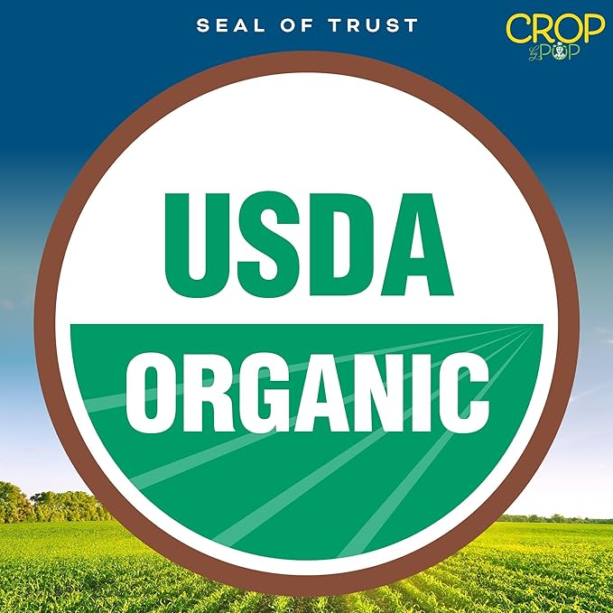 CROP BY POP - Organic Raw Whole Cashews Unsalted Shelled (32 Oz - 2 LB) Packed Fresh in Resealable Bag - USDA Organic Non GMO - Naturally Grown Vegan Kosher