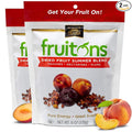 Traina Home Grown Fruitons California Sun Dried Summer Blend Fruit Mix - Peaches Nectarines and Plums No Sugar Added Non GMO Gluten Free Kosher Certified 6 oz pouch (pack of 2)