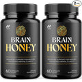 (2 Pack) Brain Honey Capsules Brain Honey Pills with All Natural Ingredients Advanced Overall Health and Wellness Vitamin Supplement Formula for Maximum Strength Multivitamins (120 Capsules)