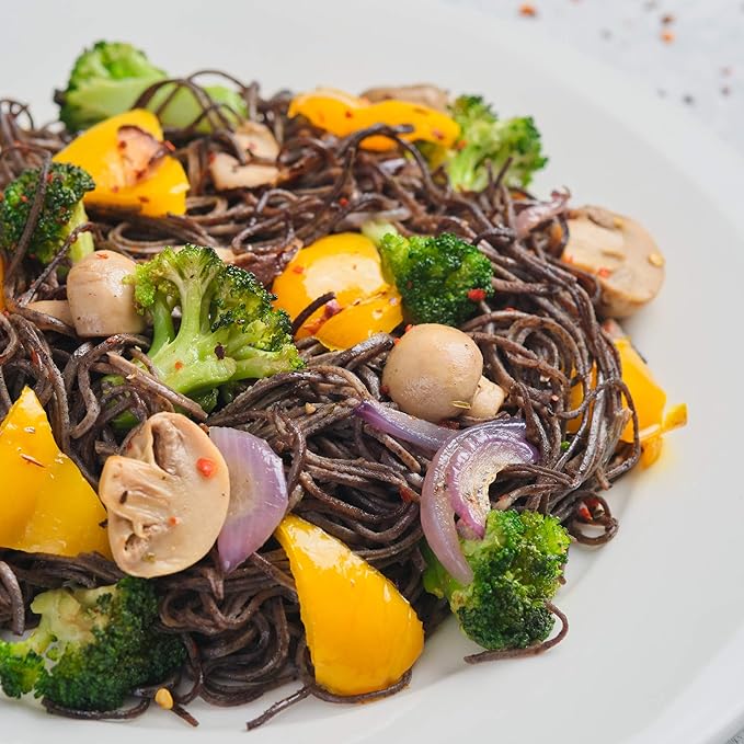 The Only Bean - Organic Black Bean Spaghetti Pasta - High Protein Keto Friendly Gluten-Free Vegan Non-GMO Kosher Low Carb Plant-Based Bean Noodles - 8 oz (6 Pack)