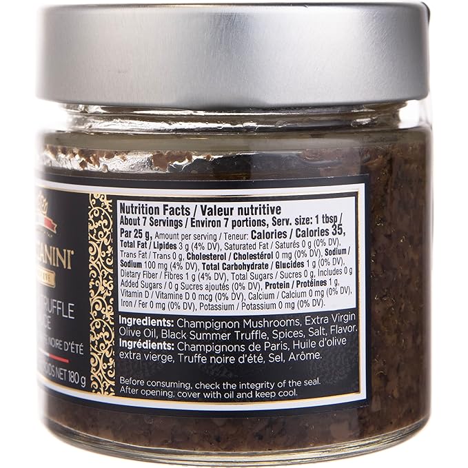 Tuscanini Reserve Black Summer Truffle Sauce 6.35oz | Product of Italy | Certified Kosher