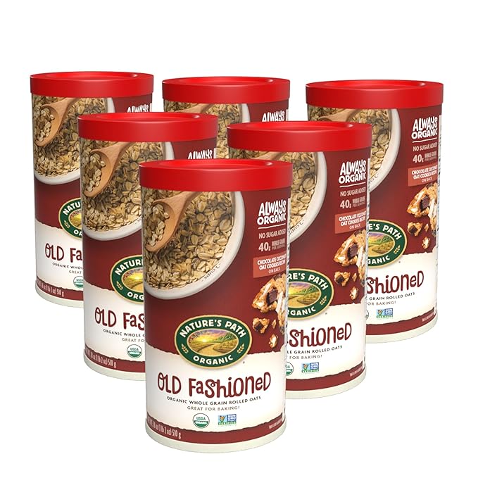 Nature's Path Organic Quick Cook Instant Oatmeal 18 oz (Pack of 6) Non-GMO
