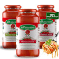 La San Marzano Variety Pack Tomato Basil Arrabiata Marinara Sauce 24 oz Pasta Sauce Made in Italy All Purpose Tomato Premium Quality All Natural Mediterranean Diet Non GMO Vegan Gluten Free