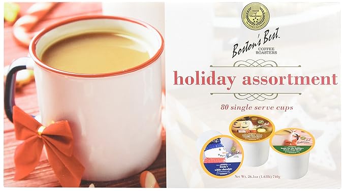 Boston's Best Single Serve Coffee Holiday Assortment 80 Count