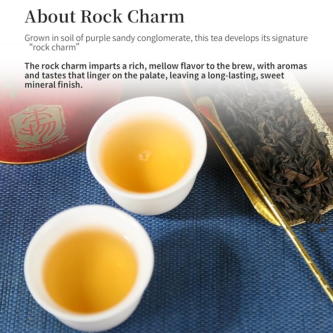 Yuexi Da Hong Pao Oolong Tea Loose Leaf Dahongpao Big Red Robe Chinese Tea Dahongpao Oolong Tea Fujian Wuyi Mountain Core Area Strong Flavors Aftertaste Sweet 大红袍 乌龙茶 武夷山 茶叶 120g/4.23oz