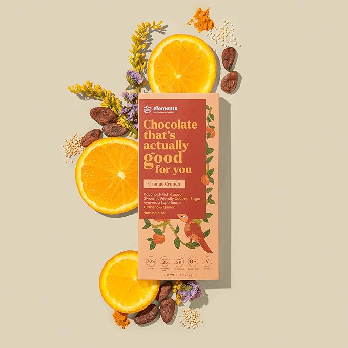 Elements Truffles Dark Chocolate Bar Combo Pack of 9 | Ayurvedic Vegan &amp Gluten Free | No Refined Sugar &amp Artificial Flavours | Enriched with Cocoa &amp Coconut Sugar